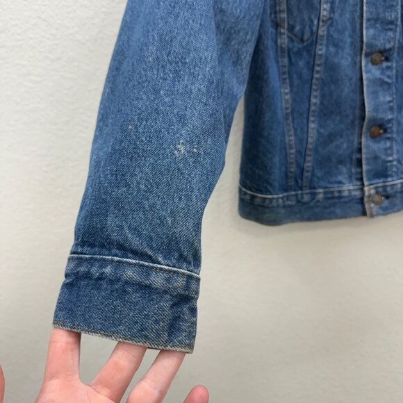 VTG Levis Type III 3 Blue Denim Trucker Jean Jacket 70595 0213 Mens 38 USA Made - Picture 5 of 9
